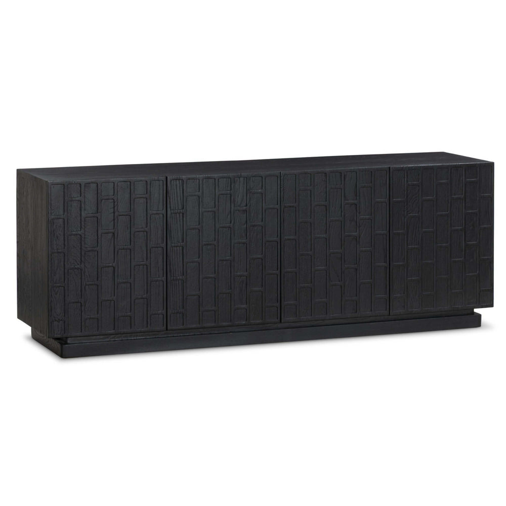 Asbury Media Console, Black by Four Hands-Furniture - Storage-High Fashion Home