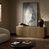 Asbury Media Console, Light Wash by Four Hands-Furniture - Storage-High Fashion Home