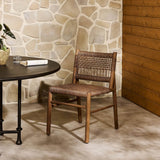 Ashe Outdoor Dining Chair, Tanned Weave, Set of 2 by Four Hands