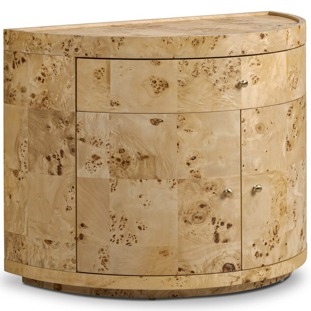Ashton Nightstand, Natural Poplar Burl by Four Hands