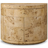 Ashton Nightstand, Natural Poplar Burl by Four Hands