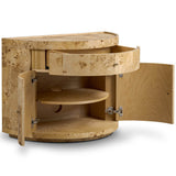 Ashton Nightstand, Natural Poplar Burl by Four Hands