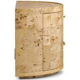 Ashton Nightstand, Natural Poplar Burl by Four Hands