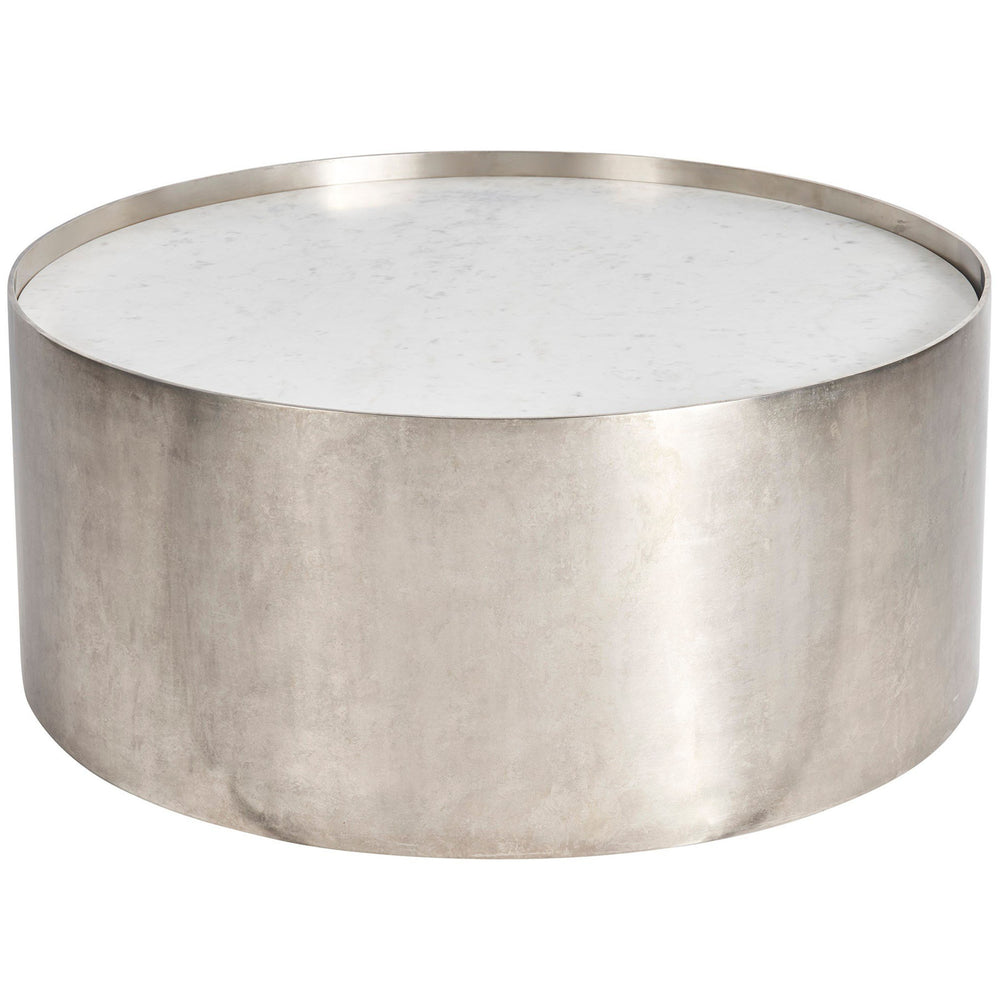 Aspen Cocktail Table, Antique Nickel-Furniture - Accent Tables-High Fashion Home