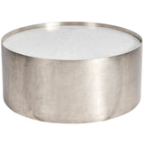 Aspen Cocktail Table, Antique Nickel-Furniture - Accent Tables-High Fashion Home
