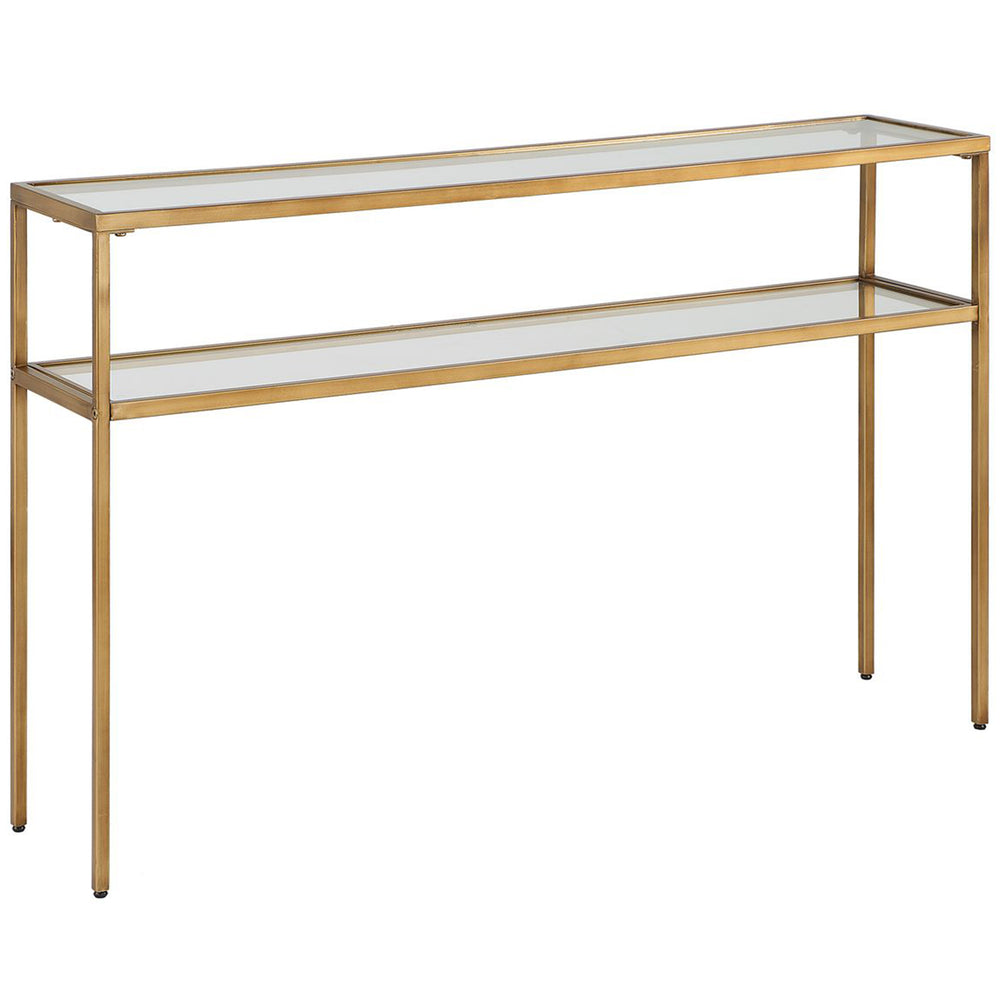 Aster Console Table, Warm Gold