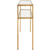 Aster Console Table, Warm Gold
