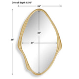 Aster Mirror, Antique Gold