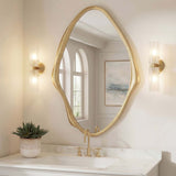 Aster Mirror, Antique Gold