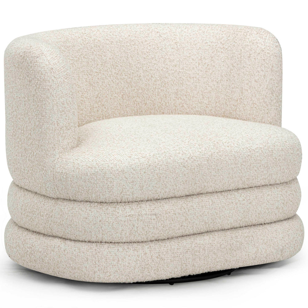Astor Swivel Chair, Cream
