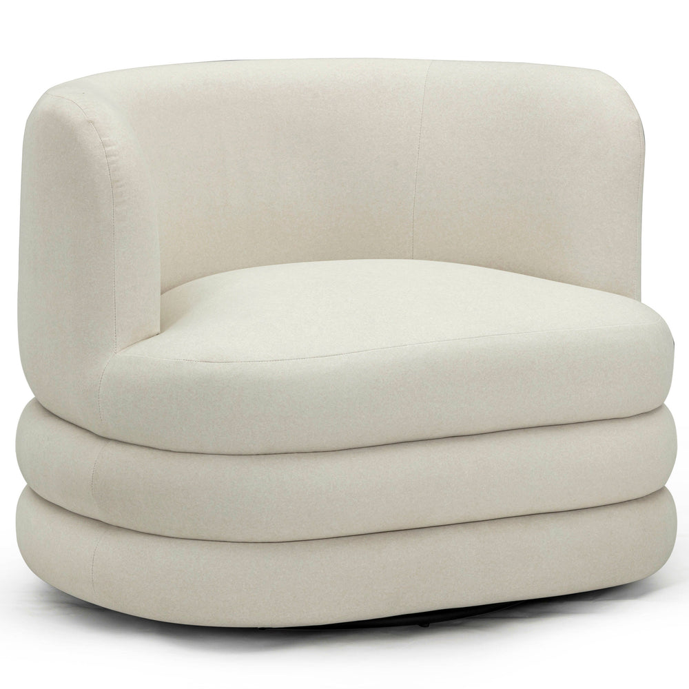 Astor Swivel Chair, Cream