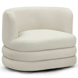 Astor Swivel Chair, Cream