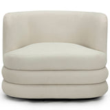 Astor Swivel Chair, Cream