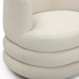 Astor Swivel Chair, Cream