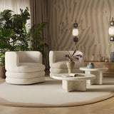 Astor Swivel Chair, Cream