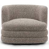 Astor Swivel Chair, Heathered Grey