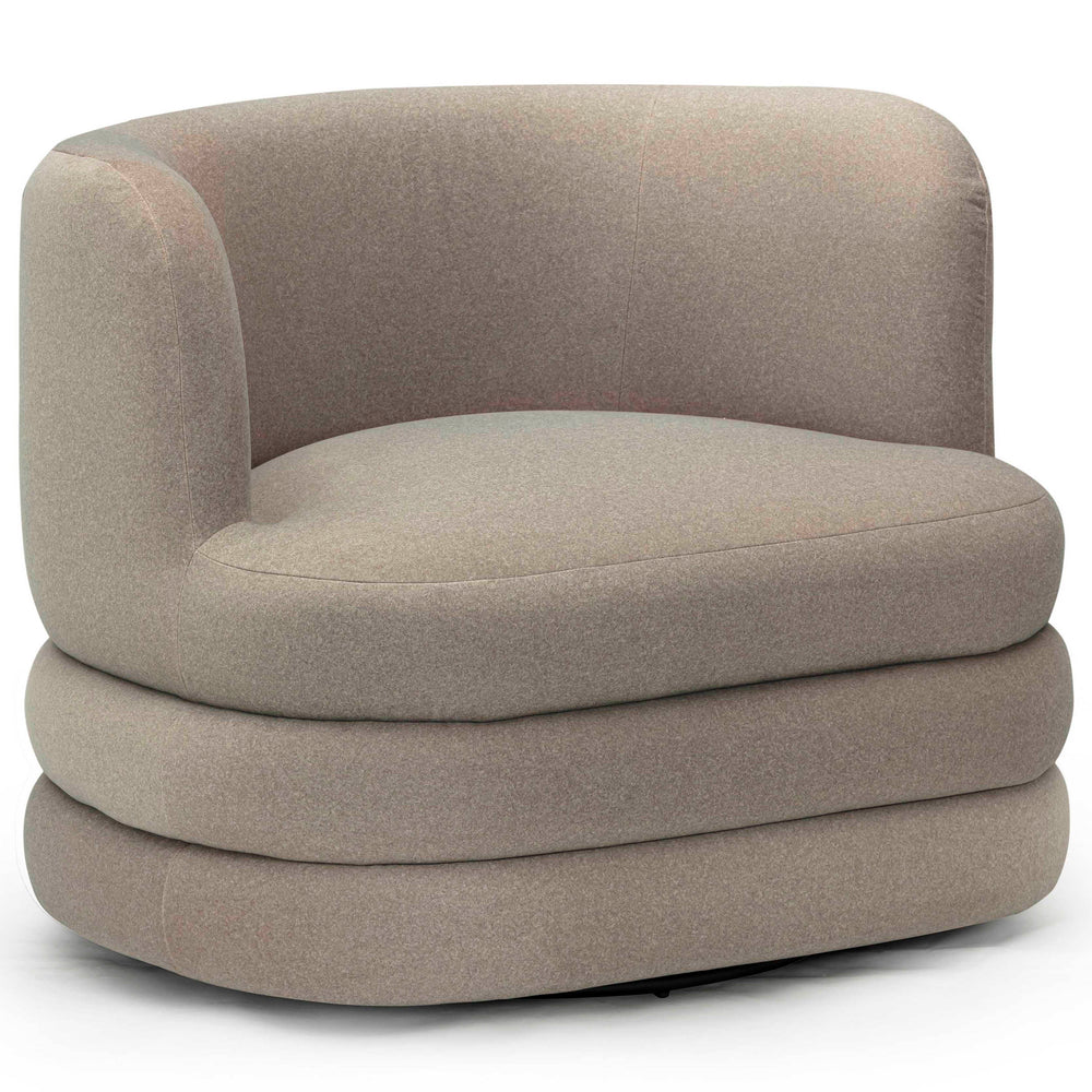 Astor Swivel Chair, Taupe