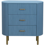 Astoria 3 Drawer Chest, Blue-Furniture - Storage-High Fashion Home