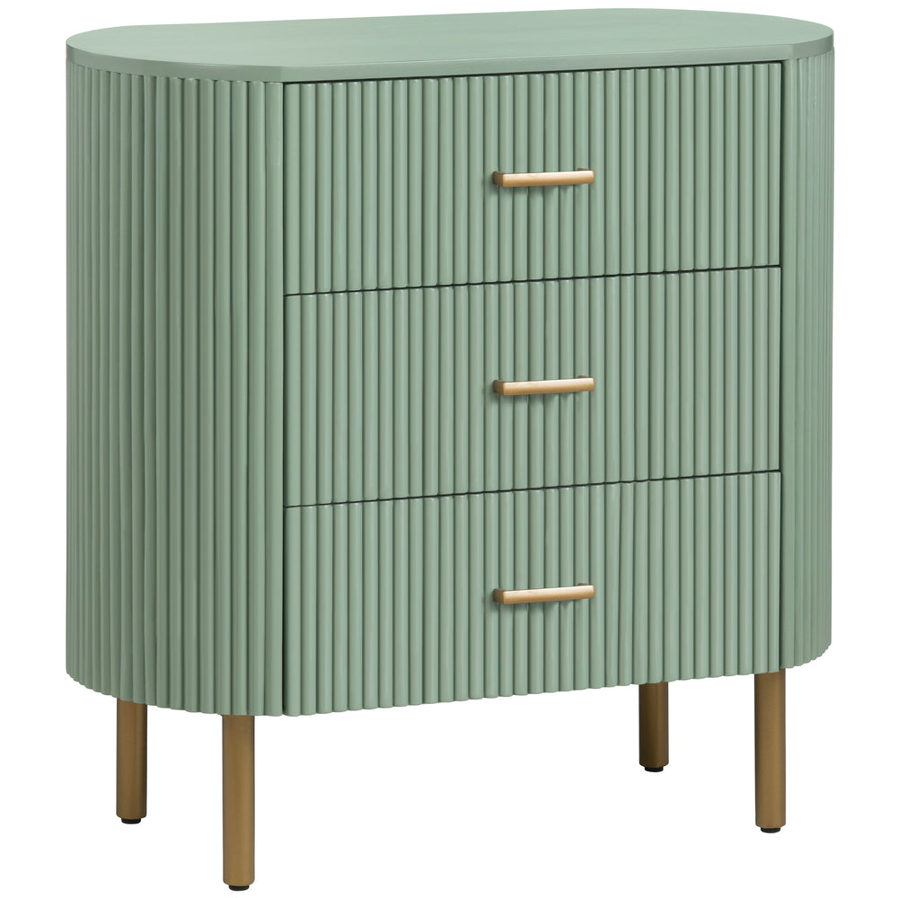 Astoria 3 Drawer Chest, Green-Furniture - Storage-High Fashion Home