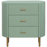 Astoria 3 Drawer Chest, Green-Furniture - Storage-High Fashion Home