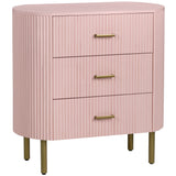 Astoria 3 Drawer Chest, Pink-Furniture - Storage-High Fashion Home