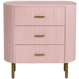 Astoria 3 Drawer Chest, Pink-Furniture - Storage-High Fashion Home