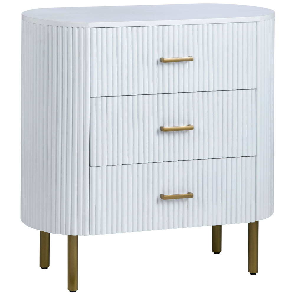 Astoria 3 Drawer Chest, White-Furniture - Storage-High Fashion Home