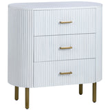 Astoria 3 Drawer Chest, White-Furniture - Storage-High Fashion Home