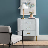 Astoria 3 Drawer Chest, White-Furniture - Storage-High Fashion Home