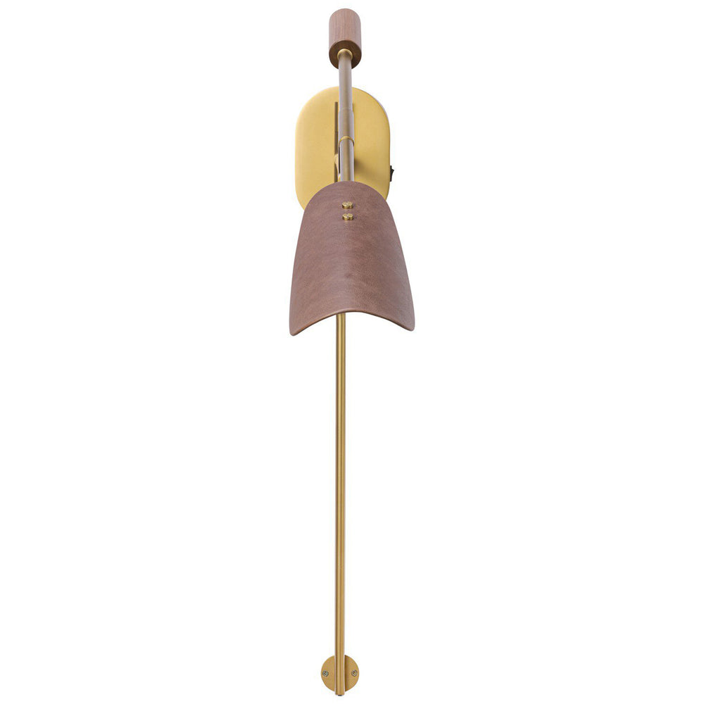 Astrid Sconce, Dark Brown/Antique Brass by Four Hands-Lighting-High Fashion Home