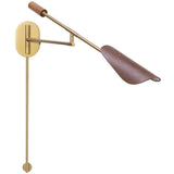 Astrid Sconce, Dark Brown/Antique Brass by Four Hands-Lighting-High Fashion Home