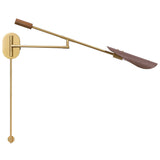 Astrid Sconce, Dark Brown/Antique Brass by Four Hands-Lighting-High Fashion Home