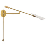 Astrid Sconce, Flax Linen/Antique Brass by Four Hands-Lighting-High Fashion Home