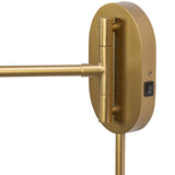 Astrid Sconce, Flax Linen/Antique Brass by Four Hands-Lighting-High Fashion Home