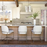 Astrud Bar & Counter Stool, Lyon Pewter by Four Hands