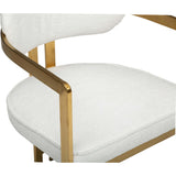 Athena Arm Chair, Chic Ivory/Brushed Gold