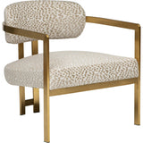 Athena Chair, Cloud Beige/Brushed Gold