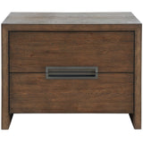 Atlas 2 Drawer Nightstand, Medium Brown-Furniture - Bedroom-High Fashion Home