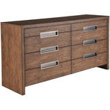 Atlas 8 Drawer Dresser, Medium Brown-Furniture - Storage-High Fashion Home