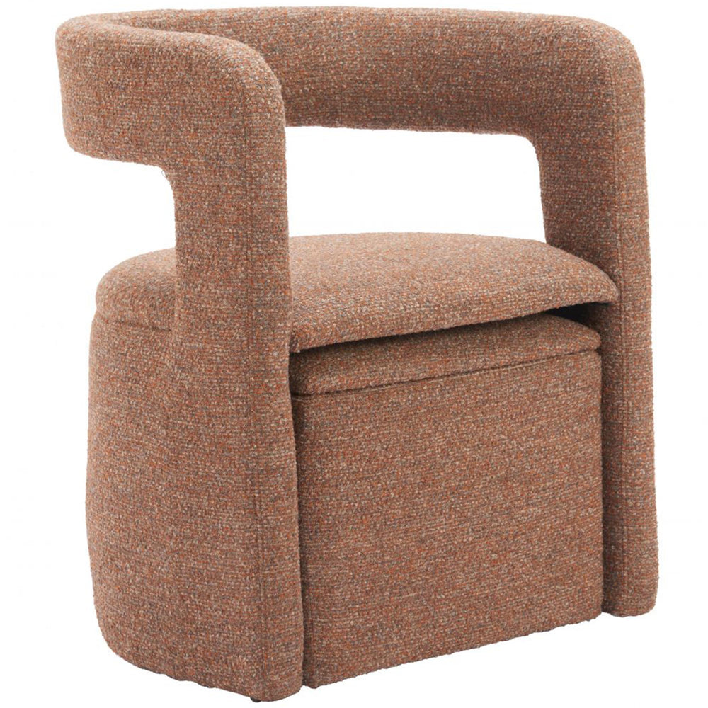 Atria Chair and Ottoman, Tawny Brown