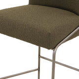 Astrud Bar Stool, Boucle Olive-Furniture - Dining-High Fashion Home