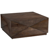 Atticus Cocktail Table, Brown-Furniture - Accent Tables-High Fashion Home