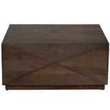 Atticus Cocktail Table, Brown-Furniture - Accent Tables-High Fashion Home