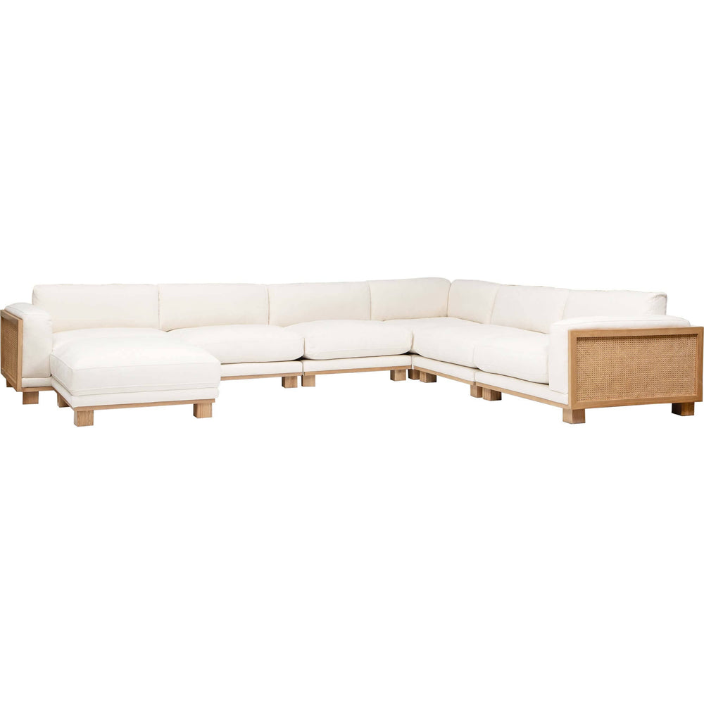Aubrey 7 Piece Sectional, Capri Ivory-Furniture - Sofas-High Fashion Home