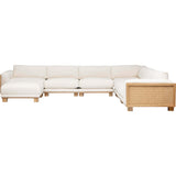 Aubrey 7 Piece Sectional, Capri Ivory-Furniture - Sofas-High Fashion Home