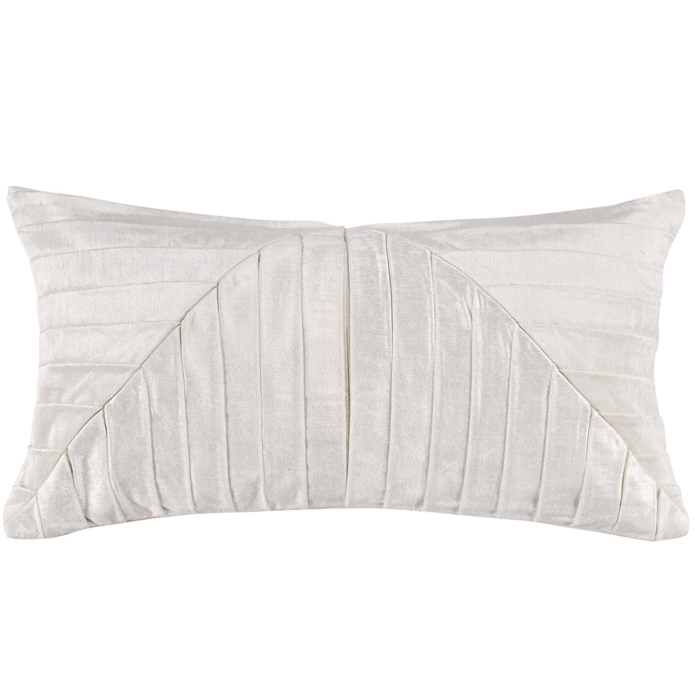 Aubry Lumbar Pillow, Ivory-Accessories-High Fashion Home