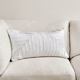 Aubry Lumbar Pillow, Ivory-Accessories-High Fashion Home