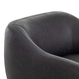 Audrey Leather Chair, Eucapel Black