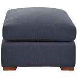 Audrey Rectangular Ottoman, Navy-Furniture - Chairs-High Fashion Home