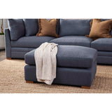 Audrey Rectangular Ottoman, Navy-Furniture - Chairs-High Fashion Home